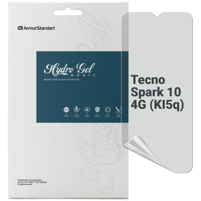 Плівка захисна Armorstandart Matte Tecno Spark 10 4G (KI5q) (ARM67791)