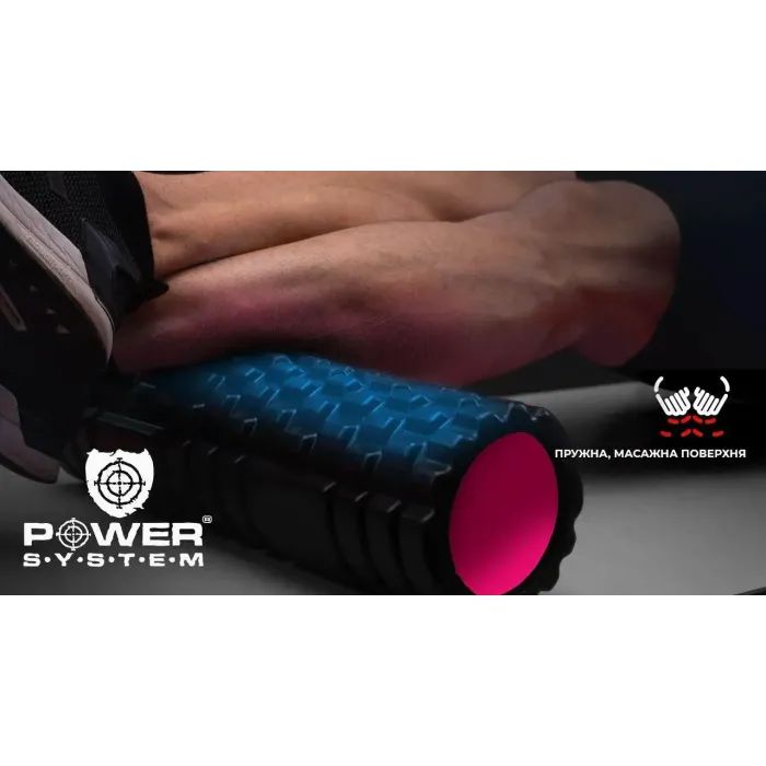Масажний ролик Power System Fitness Foam Roller PS-4050 Black/Green (PS-4050_Green) зображення 9
