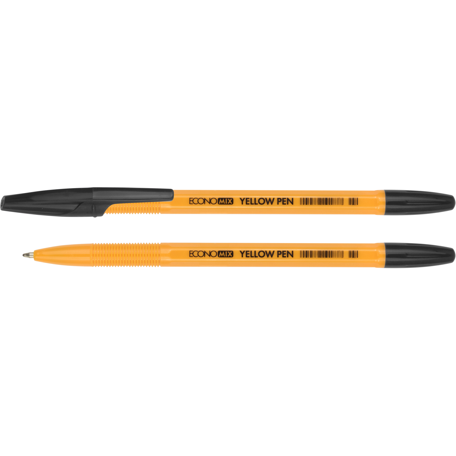 Ручка шариковая Economix YELLOW PEN 0,5мм. Корпус желтый, пишет черным (E10187-01)