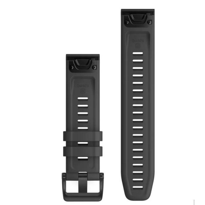 Ремешок для смарт-часов Garmin fenix 6 solar 22mm QuickFit Slate Gray Silicone (010-12863-22) изображение 2