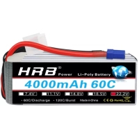 Photos - Battery Акумулятор для дрона HRB Lipo 6s 22.2V 4000mAh 60C  XT60 Plug (HR-4