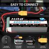 Аккумулятор для дрона HRB_ Lipo 6s 22.2V 4000mAh 60C Battery XT60 Plug (HR-4000MAH-6S-60C-XT60) изображение 2