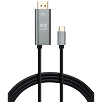 Фото - Кабель Vinga  мультимедійний USB-C to DisplayPort 1.5m v1.4 8K60Hz PD 100W port V 