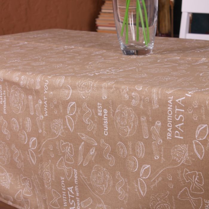 Скатерть MirSon Рогожа №202 Brown Paste 130x220 см (2200006737766) изображение 3