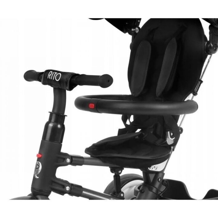 Дитячий велосипед QPlay Rito Rubber Black складаний триколісний (S380-10BlackRubber) зображення 3