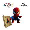Пазл Ukropchik деревянный Супергерой Спайди size - M в коробке с набором-рамкой (Spider-Man Superhero A4)