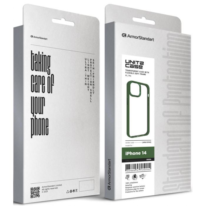 Чехол для мобильного телефона Armorstandart UNIT2 Apple iPhone 14 Green (ARM69940) изображение 5