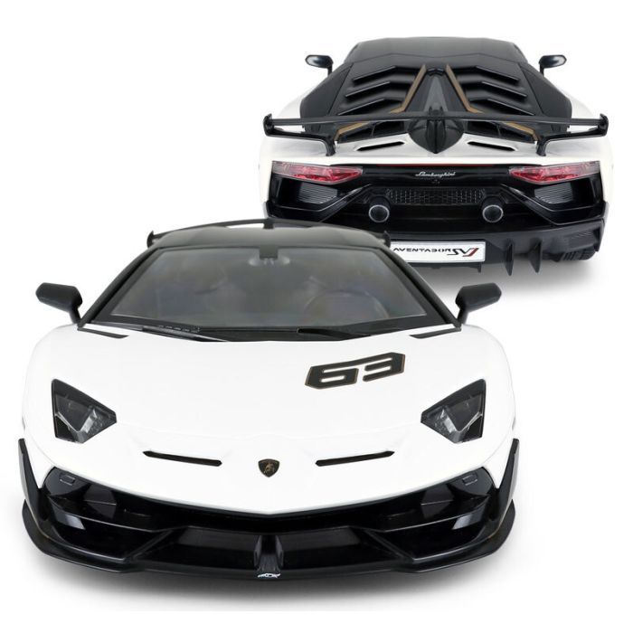Радиоуправляемая игрушка Rastar Lamborghini Aventador SVJ 1:14 (96070 white) изображение 5
