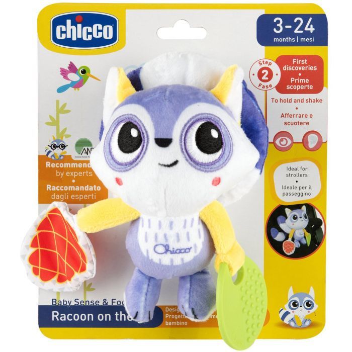 Игрушка на коляску Chicco Енот погремушка мягкая (8058664164820) (11563.00) изображение 5