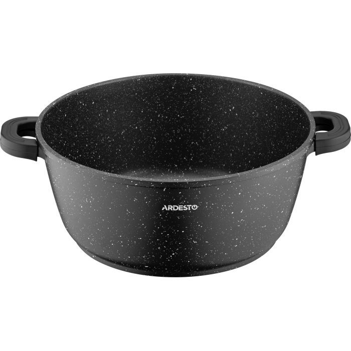 Кастрюля Ardesto Gemini Anzio скляна кришка 20 см 2,5 л чорна (AR2420GE) изображение 4