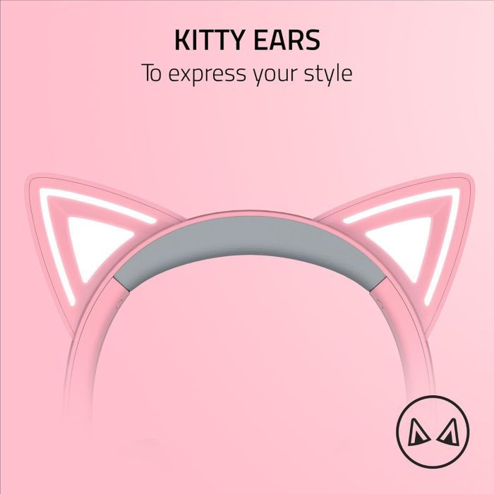 Наушники Razer Kraken Kitty V2 Quartz (RZ04-04730200-R3M1) изображение 11