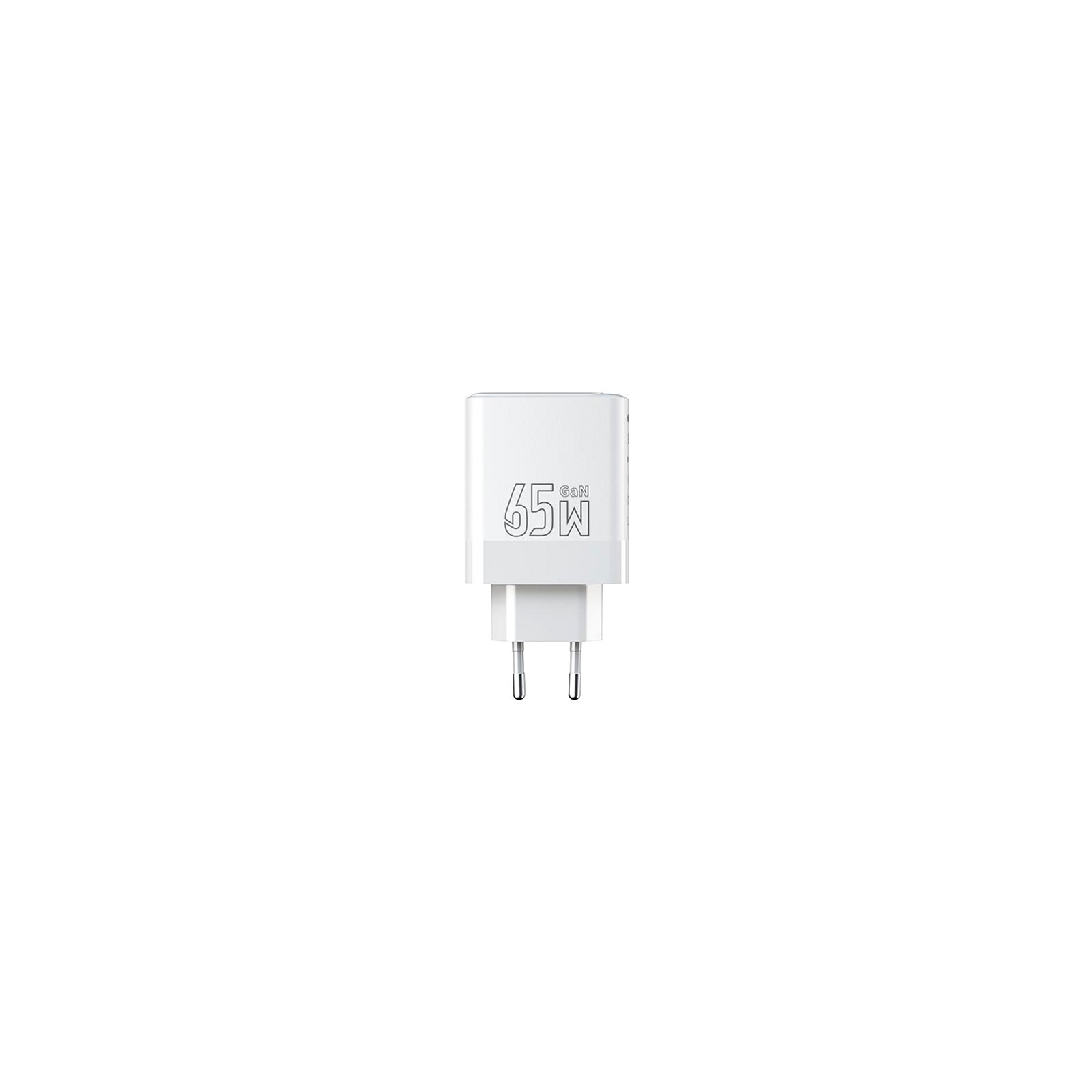 Зарядное устройство Proda AZEADA Seagulls AZ-19 GaN5 65W USB-A (QC4.0) USB-C (PD3.0) white (AZ-19-WH) изображение 2