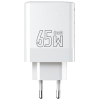 Зарядное устройство Proda AZEADA Seagulls AZ-19 GaN5 65W USB-A (QC4.0) USB-C (PD3.0) white (AZ-19-WH) изображение 2