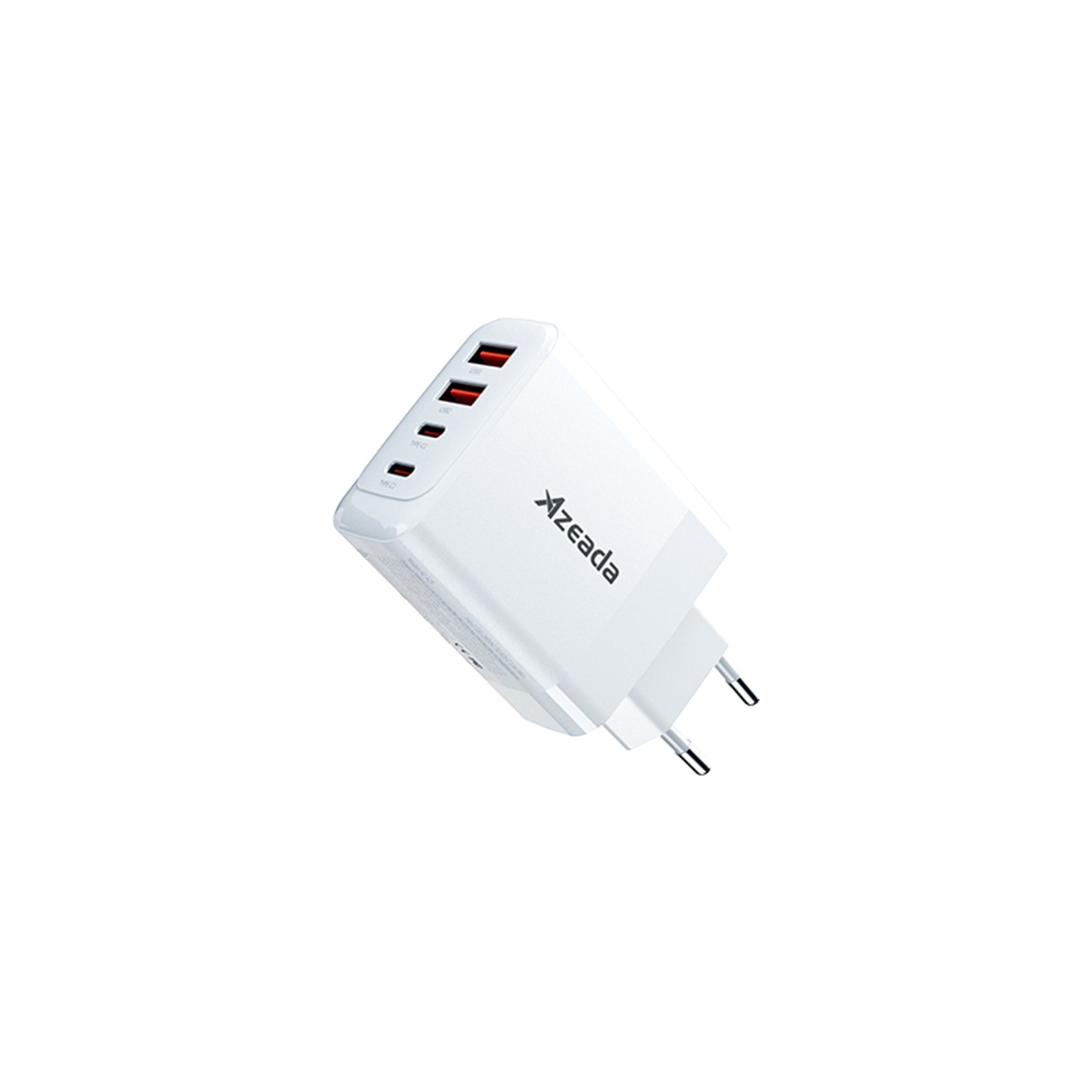 Зарядний пристрій Proda AZEADA Seagulls AZ-19 GaN5 65W USB-A (QC4.0) USB-C (PD3.0) orange (AZ-19-OR)