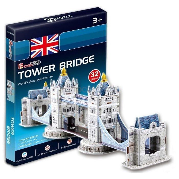 Пазл Cubic Fun 3D Тауерський міст серія міні (S3010h) зображення 4