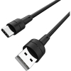 Дата кабель USB 2.0 AM to Type-C 1.0m BX30 Silicone 3A Black BOROFONE (BX30CB) зображення 2