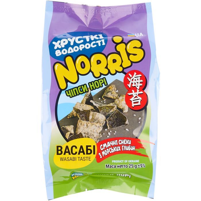 Чипсы Norris норы с васаби 25 г (2950003)