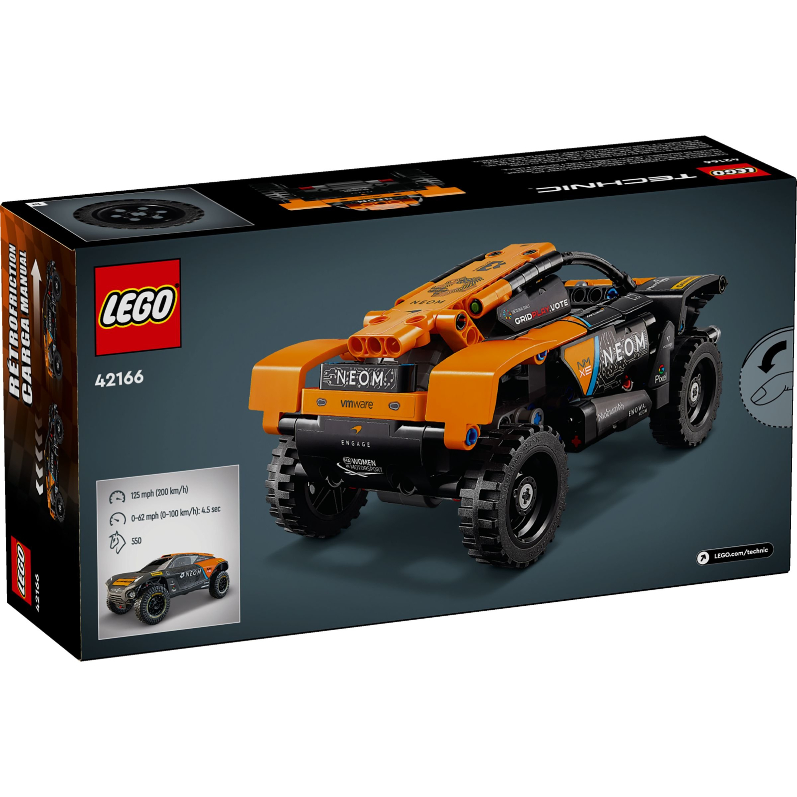 Конструктор LEGO Technic Автомобиль для гонок NEOM McLaren Extreme E 252 деталей (42166) изображение 6