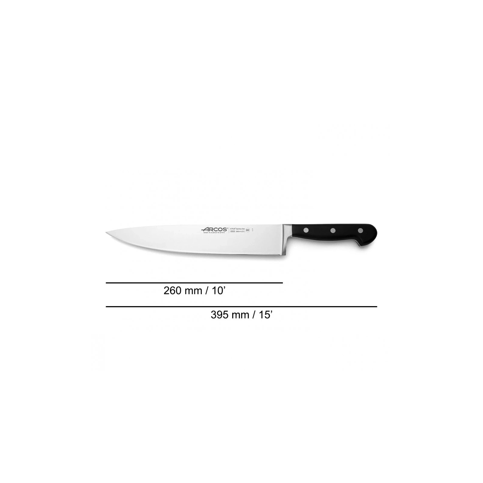 Кухонный нож Arcos Opera кухарський 260 мм (225300) изображение 2