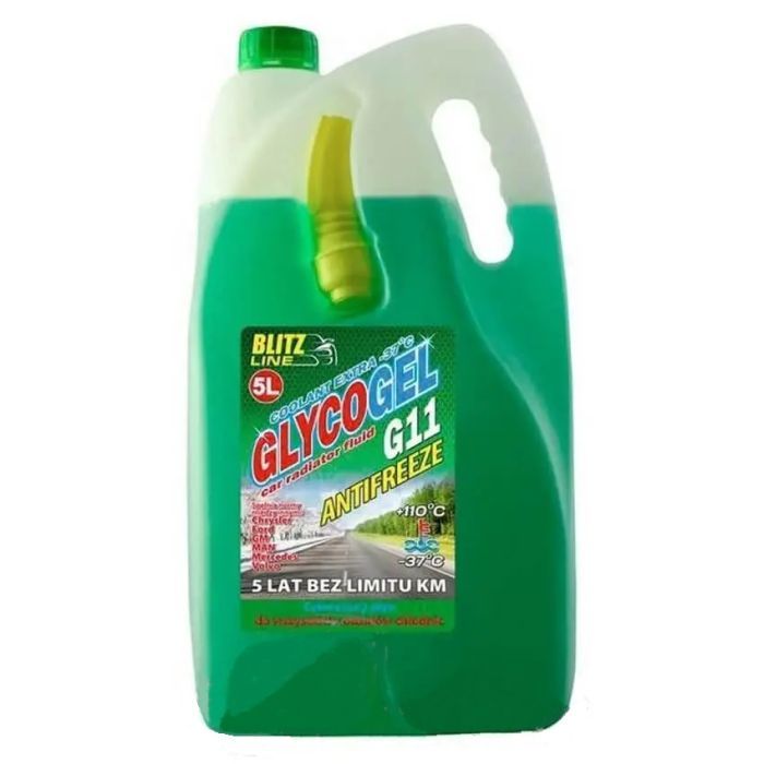 Антифриз BioLine Poland Glycogel G11 ready-mix -37°C зел, 5л (175535)