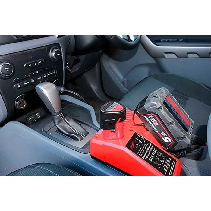 Зарядний пристрій для акумуляторів інструменту Milwaukee M12-18 AC 12В, автомобільний (4932459205) зображення 5