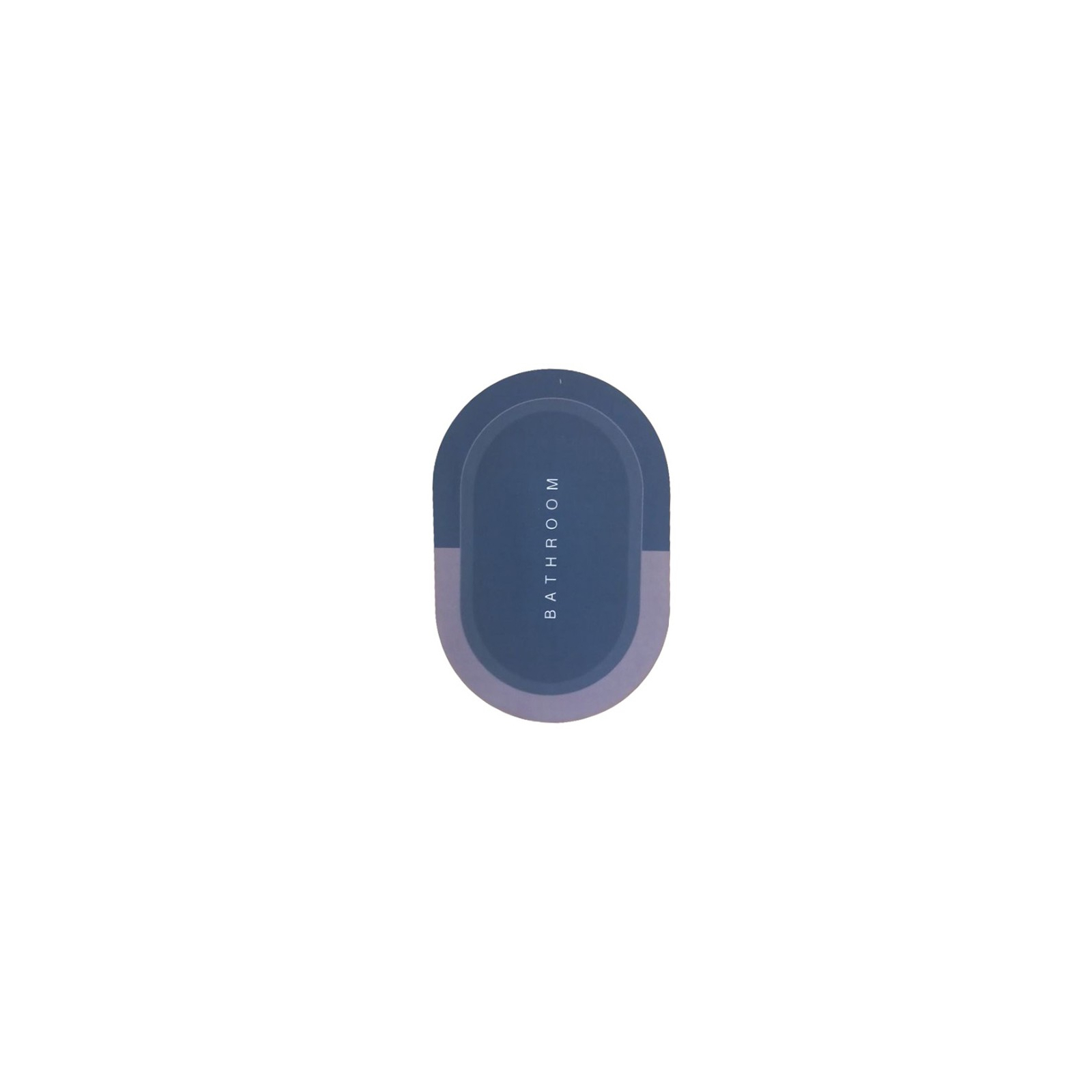 Коврик для ванной Stenson суперпоглощающий 40 х 60 см овальный светло-фиолетовый (R30939 l.violet) изображение 2
