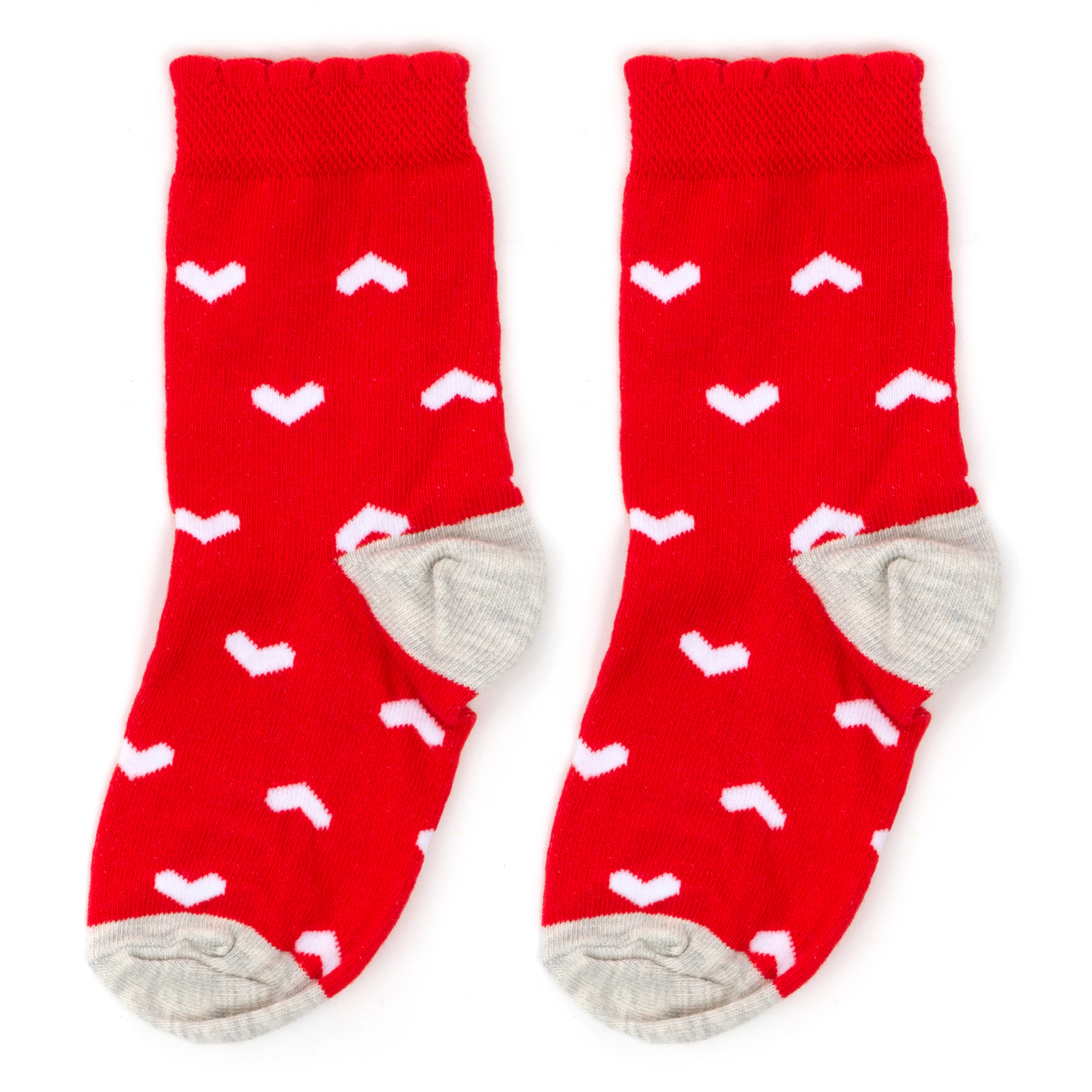Носки детские Bross с сердечками (17195-3G-red) изображение 3