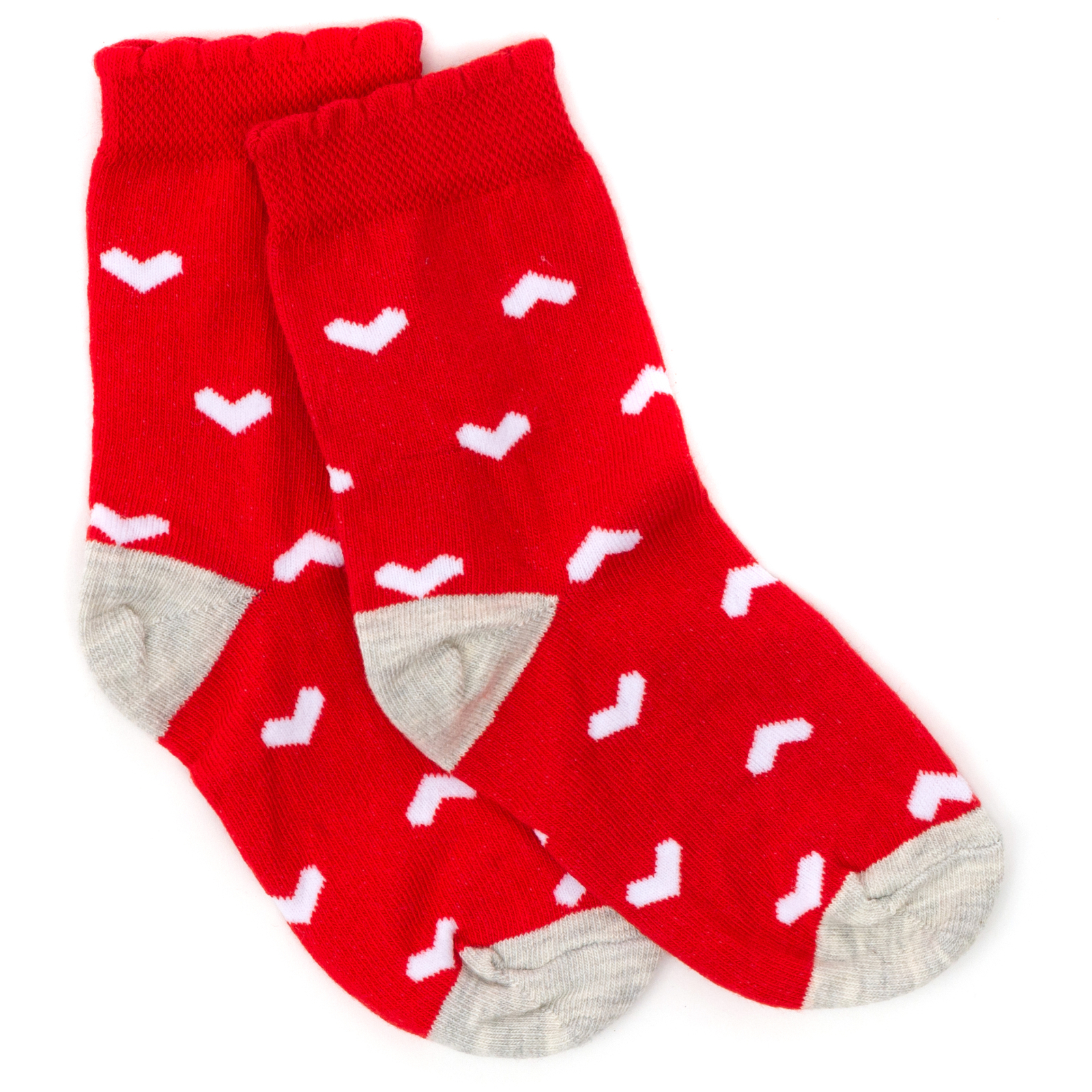 Шкарпетки дитячі Bross із сердечками (17195-3G-red)