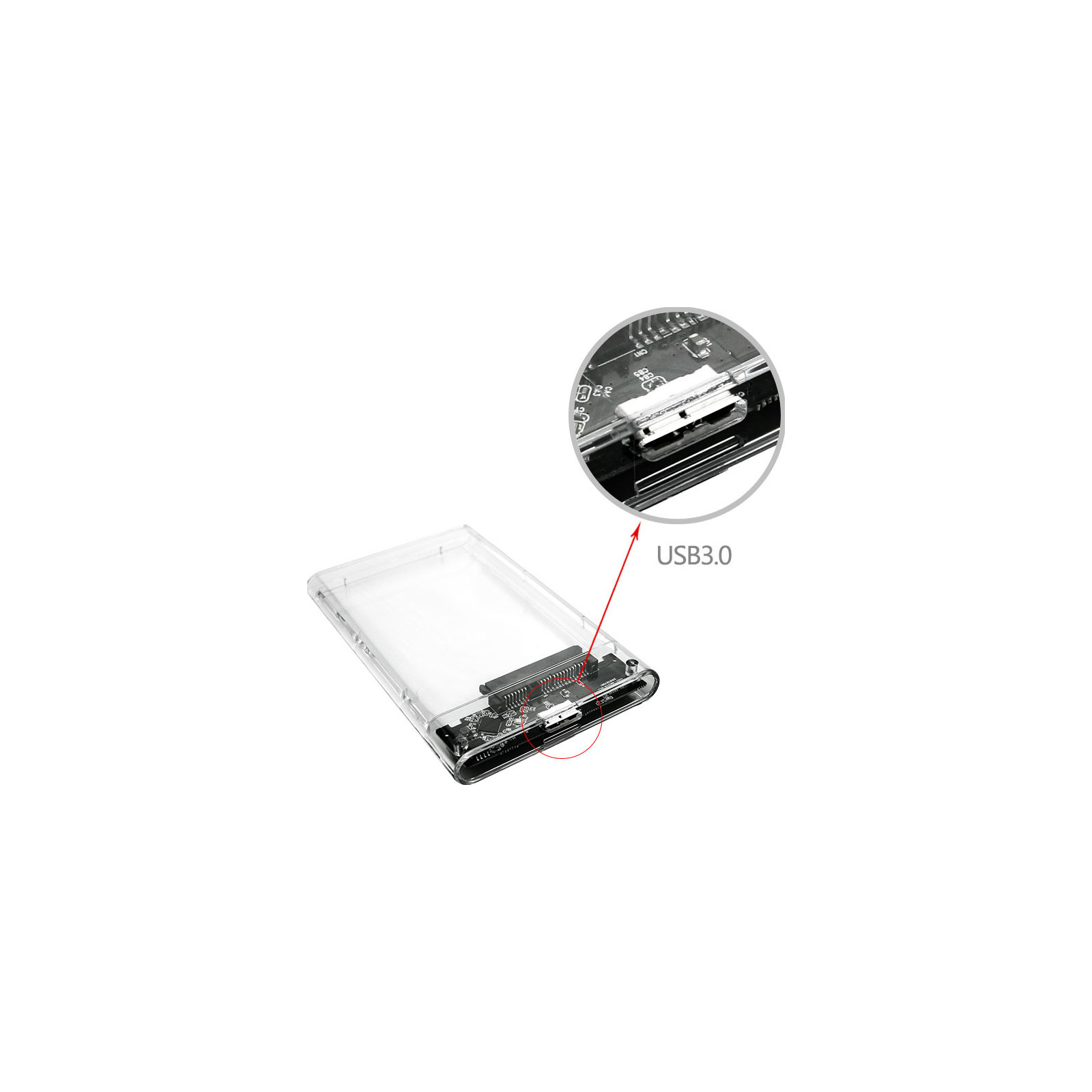 Кишеня зовнішня Dynamode 2.5" SATA/SSD HDD - USB 3.0 (DM-CAD-25319) зображення 7