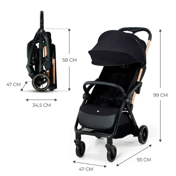 Коляска Kinderkraft Apino Raven Black (KSAPIN00BLK0000) (5902533924127) изображение 8