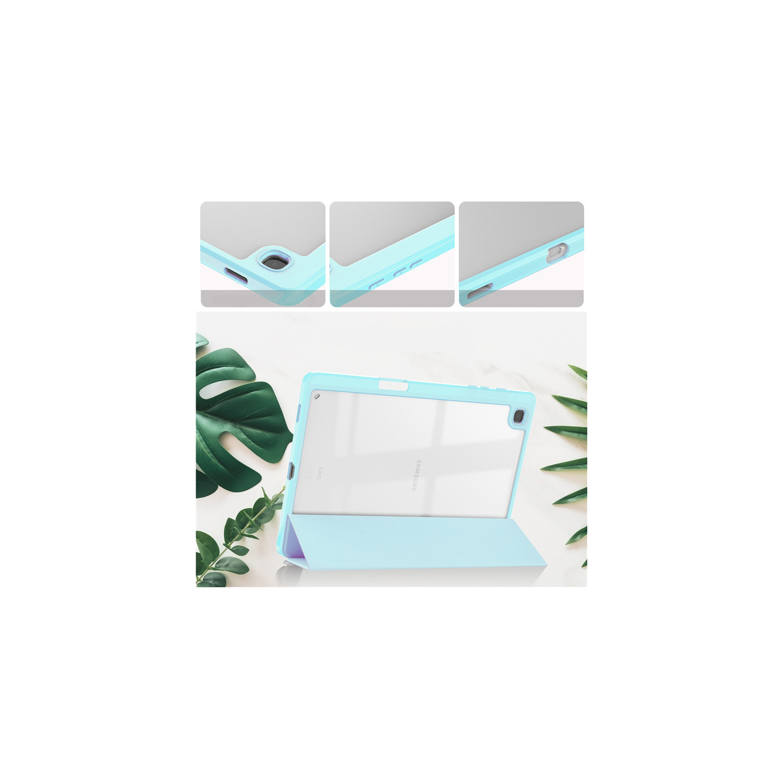 Чехол для планшета BeCover Soft Edge Stylus Mount Samsung Tab S6 Lite (2024) 10.4" P620/P625/P627 Light Blue (710841) изображение 6