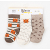 Шкарпетки дитячі Bross з тигриками (22887-12-18B-beige) зображення 2