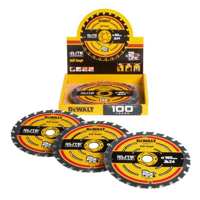 Круг отрезной DeWALT ELITE EXTREME, 165х20х24, угол заточки 18 гр. (DT10400)