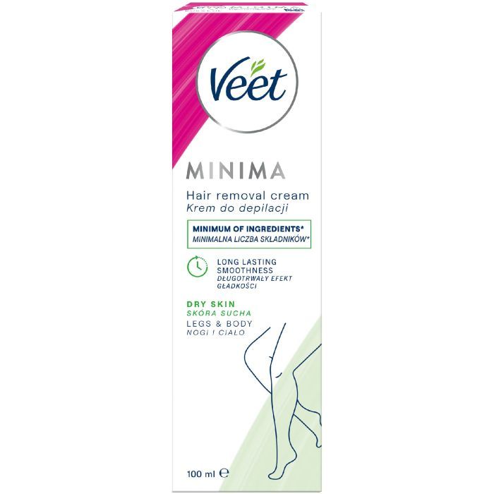 Крем для депиляции Veet Minima для сухой кожи с Экстрактом огурца и Листьями шалфея 100 мл (5000146980339)