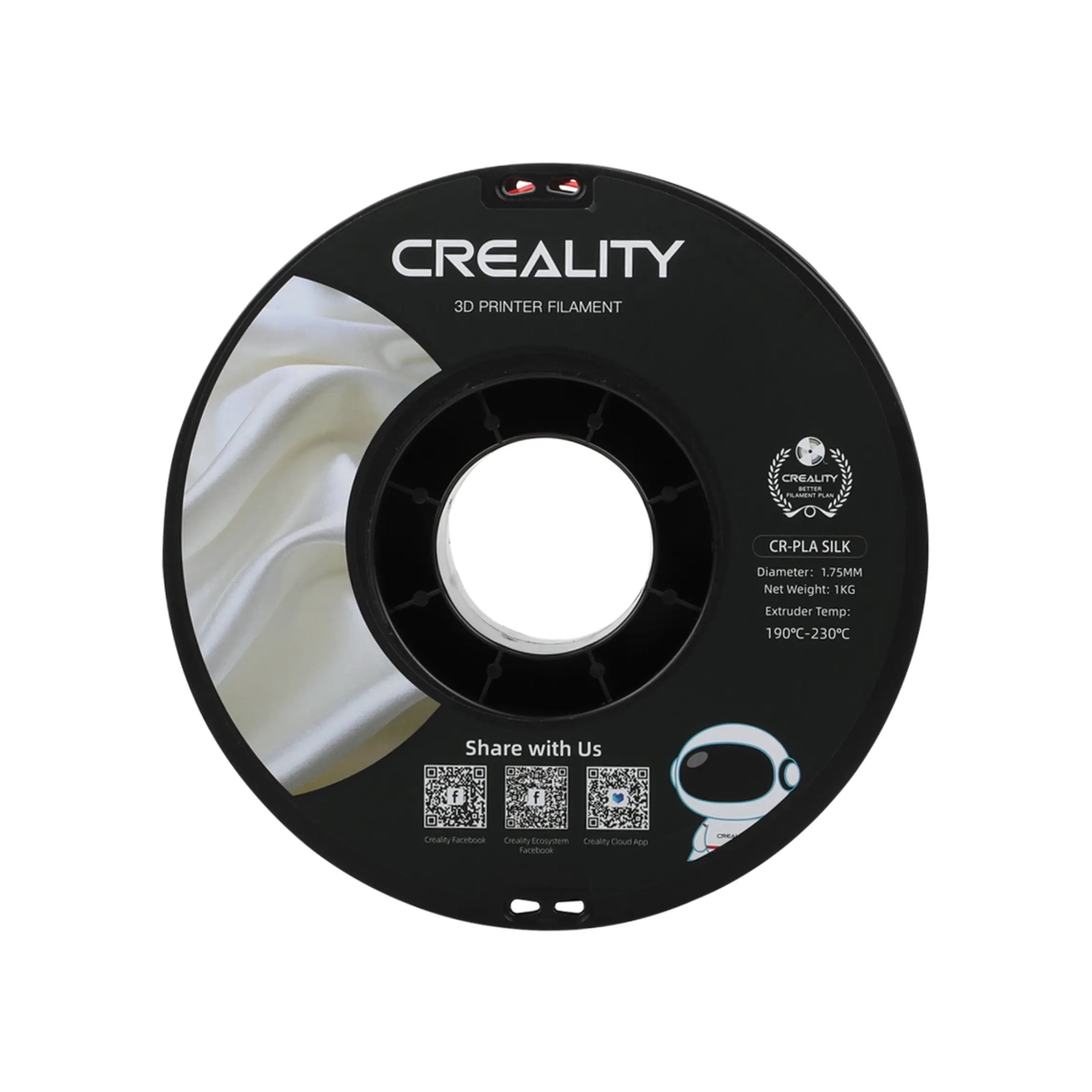 Пластик для 3D-принтера Creality PLA silky shine 1кг, 1.75мм, red gold (3301120009) зображення 3