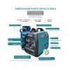 Генератор Konner&Sohnen газо-бензиновий інверторний KS 3100iG S, 230В, 3.1kW, ручний запуск, 22кг (KS3100IGS) зображення 12