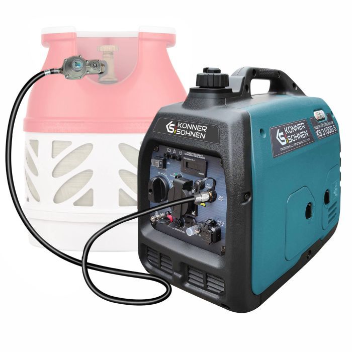 Генератор Konner&Sohnen газо-бензиновий інверторний KS 3100iG S, 230В, 3.1kW, ручний запуск, 22кг (KS3100IGS) зображення 2