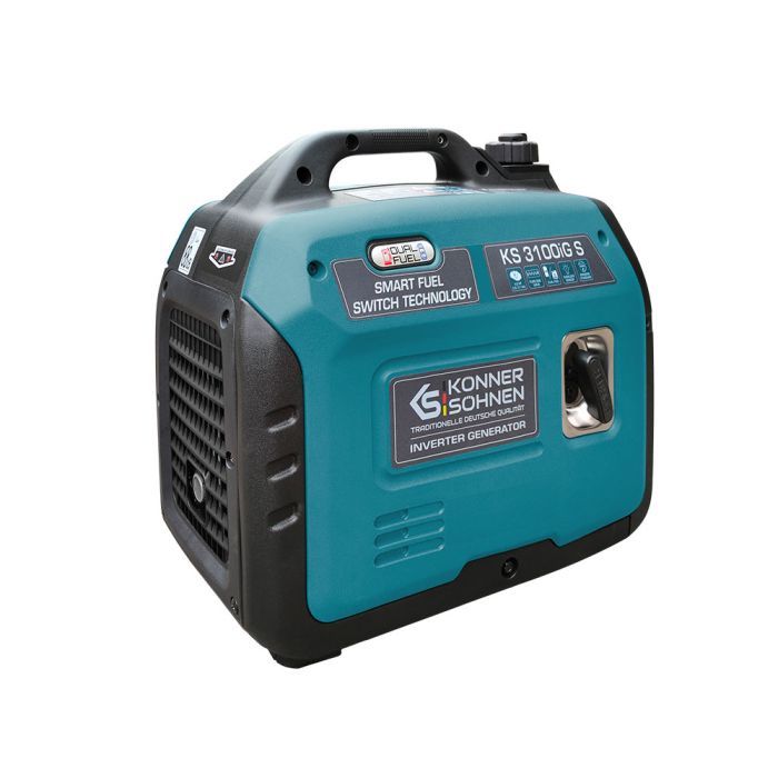 Генератор Konner&Sohnen газо-бензиновий інверторний KS 3100iG S, 230В, 3.1kW, ручний запуск, 22кг (KS3100IGS) зображення 6