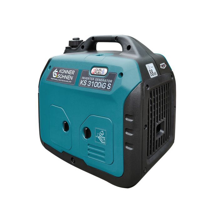 Генератор Konner&Sohnen газо-бензиновий інверторний KS 3100iG S, 230В, 3.1kW, ручний запуск, 22кг (KS3100IGS) зображення 7
