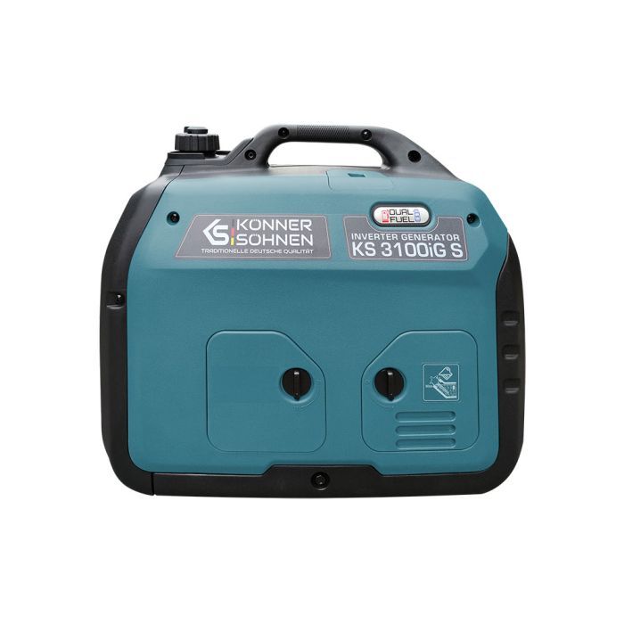 Генератор Konner&Sohnen газо-бензиновий інверторний KS 3100iG S, 230В, 3.1kW, ручний запуск, 22кг (KS3100IGS) зображення 9