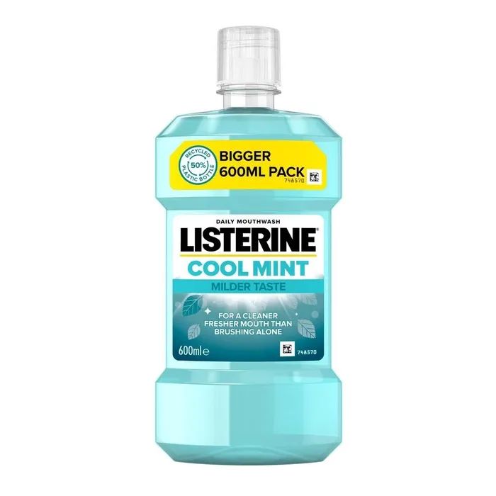 Ополіскувач для порожнини рота Listerine Свіжа м'ята М'який смак 1000 мл (3574661011394/3574661619927)