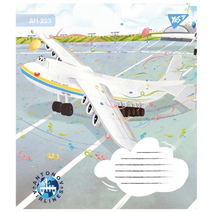 Зошит Yes Антонов 12 аркушів клітинка (767427) зображення 2
