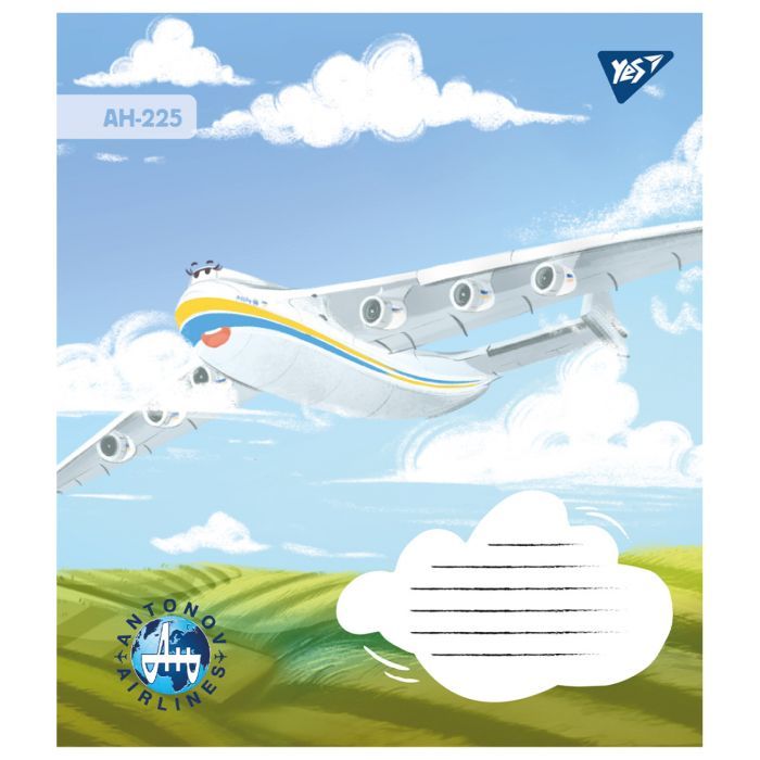 Зошит Yes Антонов 12 аркушів клітинка (767427) зображення 4