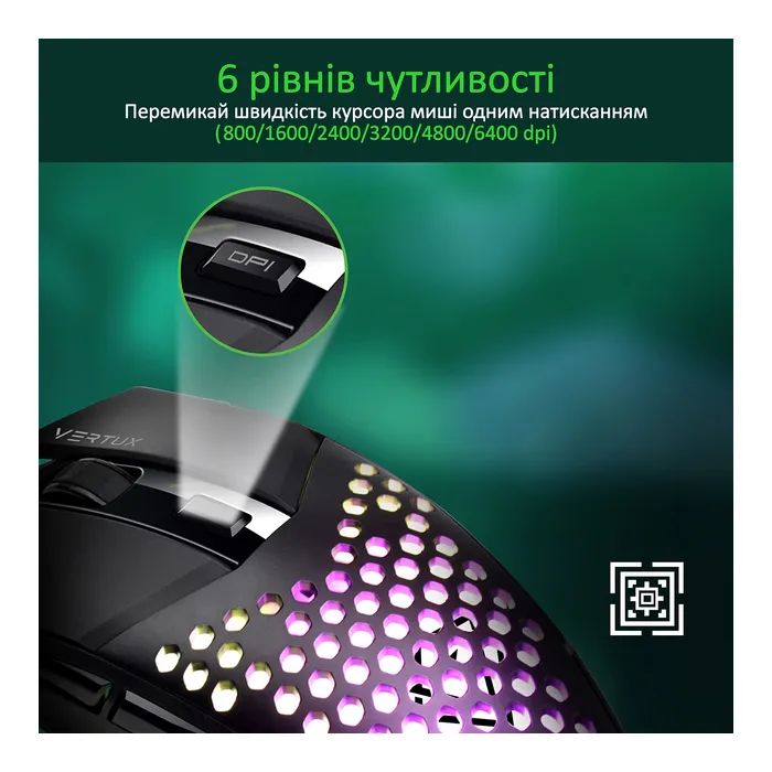 Мышка Vertux Katana USB Black (katana.black) изображение 3