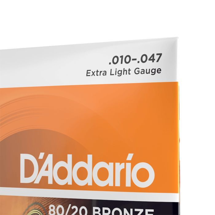 Струны для гитары D'Addario Bronze 80/20 Extra Light (10-47) (EJ10) изображение 4
