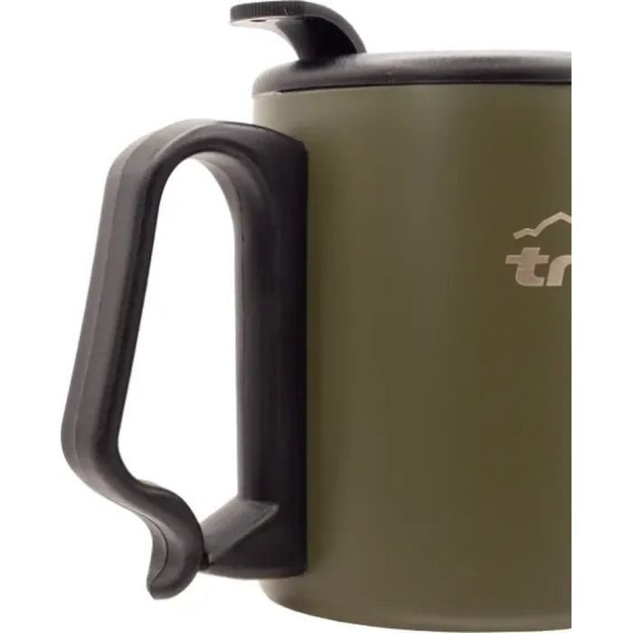 Чашка туристическая Tramp з поїлкою і защіпкою 350 мл Olive (UTRC-020-olive) изображение 4