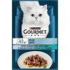 Вологий корм для кішок Purina Gourmet Perle з Океанічною рибою, Тунцем в підливі 85 г (8445291188099)