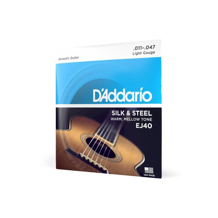 Струны для гитары D'Addario Silk & Steel Folk Regular Light (11-47) (EJ40) изображение 2