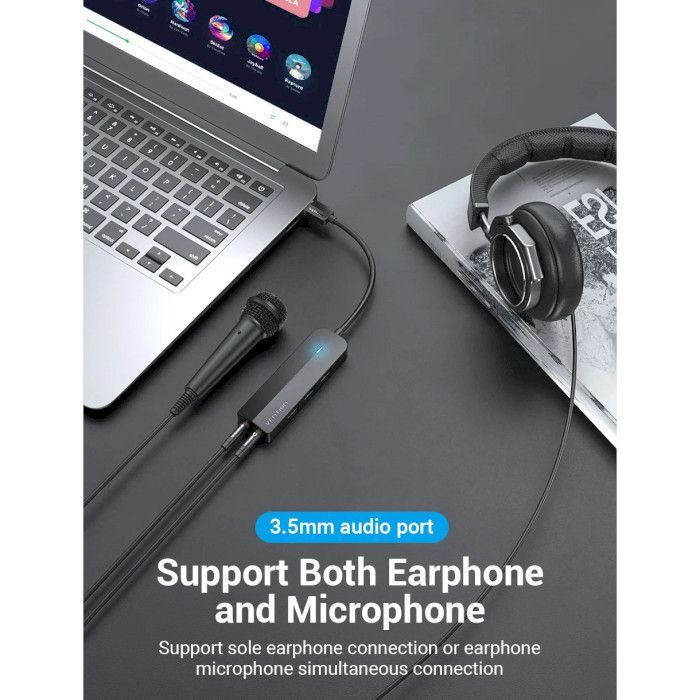 Концентратор VENTION USB 3.0 to 3хUSB 3.0/2хTRS Audio/USB Micro 1.0m (CHIBF) изображение 10