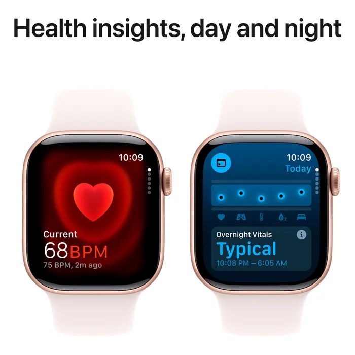 Смарт-годинник Apple Watch Series 10 GPS 42mm Rose Gold Aluminium Case with Light Blush Sport Band - S/M (MWWH3QH/A) зображення 5